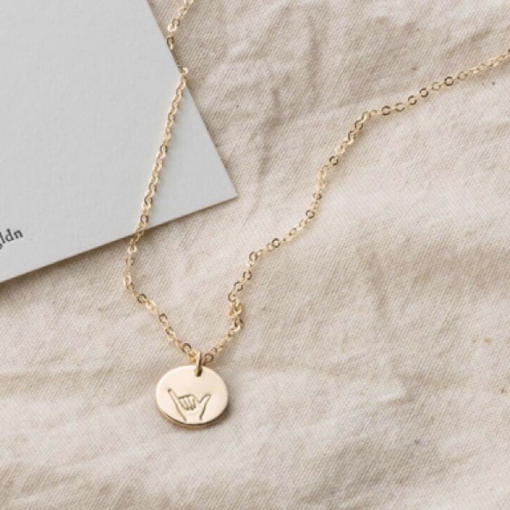 “Right On” Shaka Hand Hawaiian Cute Charm Necklace - Picture 3 of 16